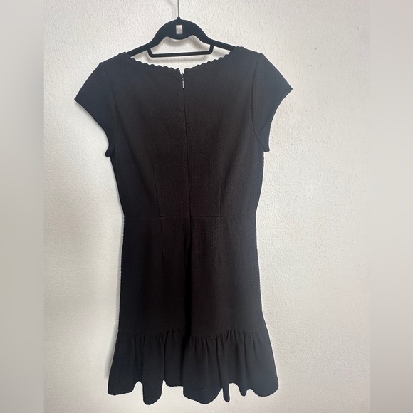 New Rebecca Taylor black honeycomb scalloped edge dress 8 - Picture 13 of 15